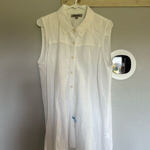 Flax linen sleeveless
